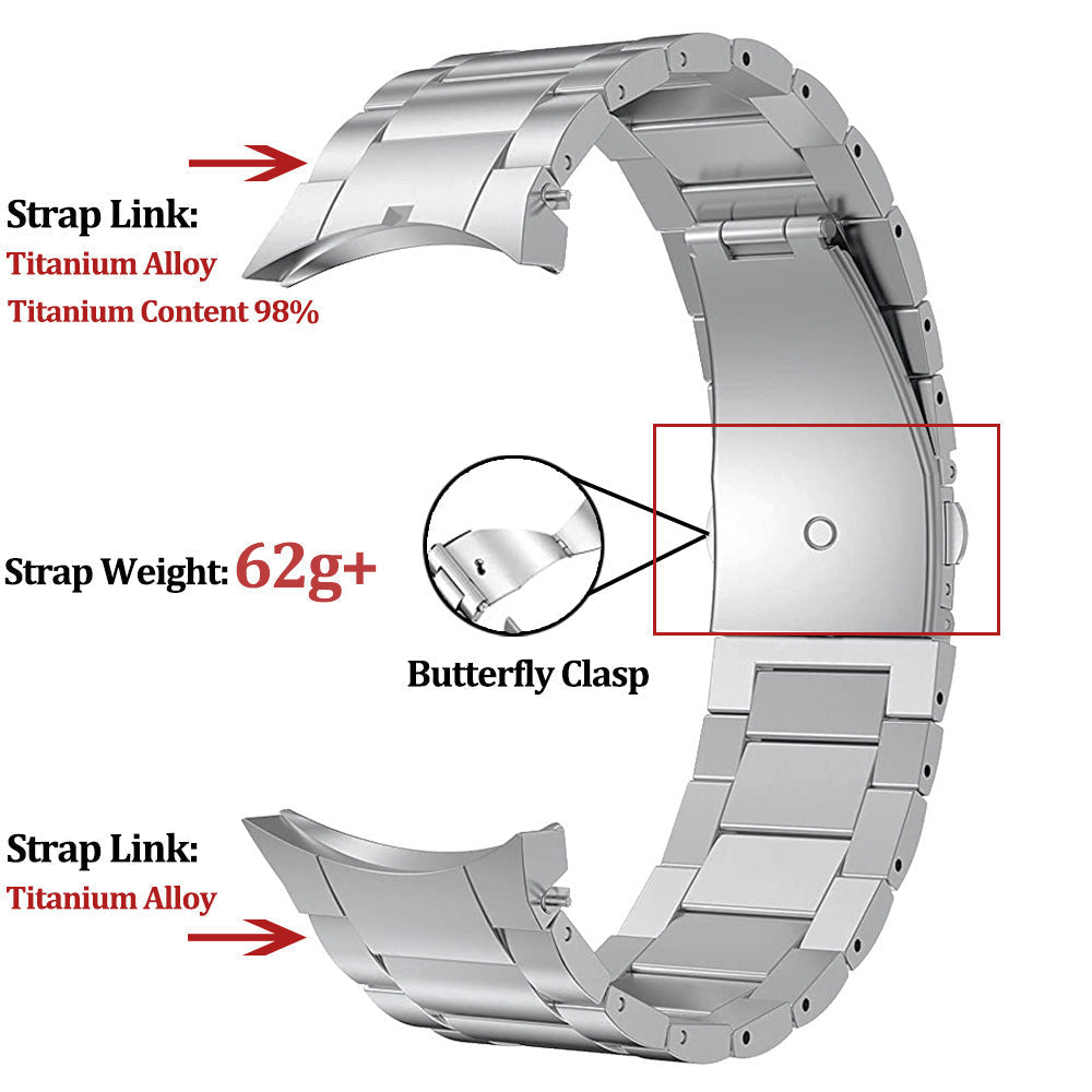 Řemínek z titanové slitiny Vantor kompatibilní se Samsung Galaxy Watch4, Watch5, Watch6, Watch7 Pro | Lersk