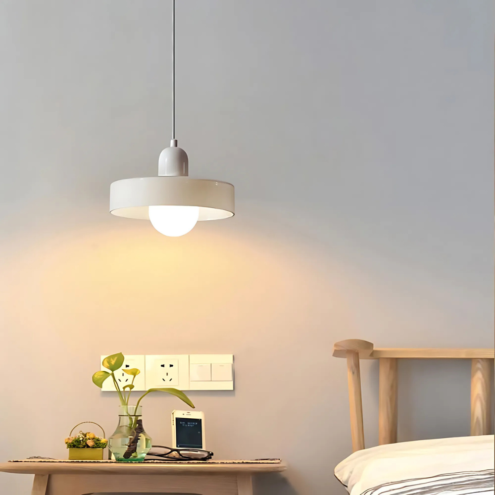 NovaHalo Ceiling Pendant Light With Opal Halo Shade Modern | Lersk