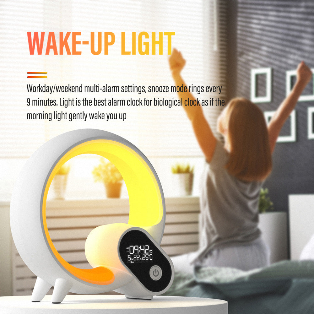 NovaLuxe 3-In-1 Bluetooth Speaker Alarm Clock Lamp With Ambient Lighting | Lersk