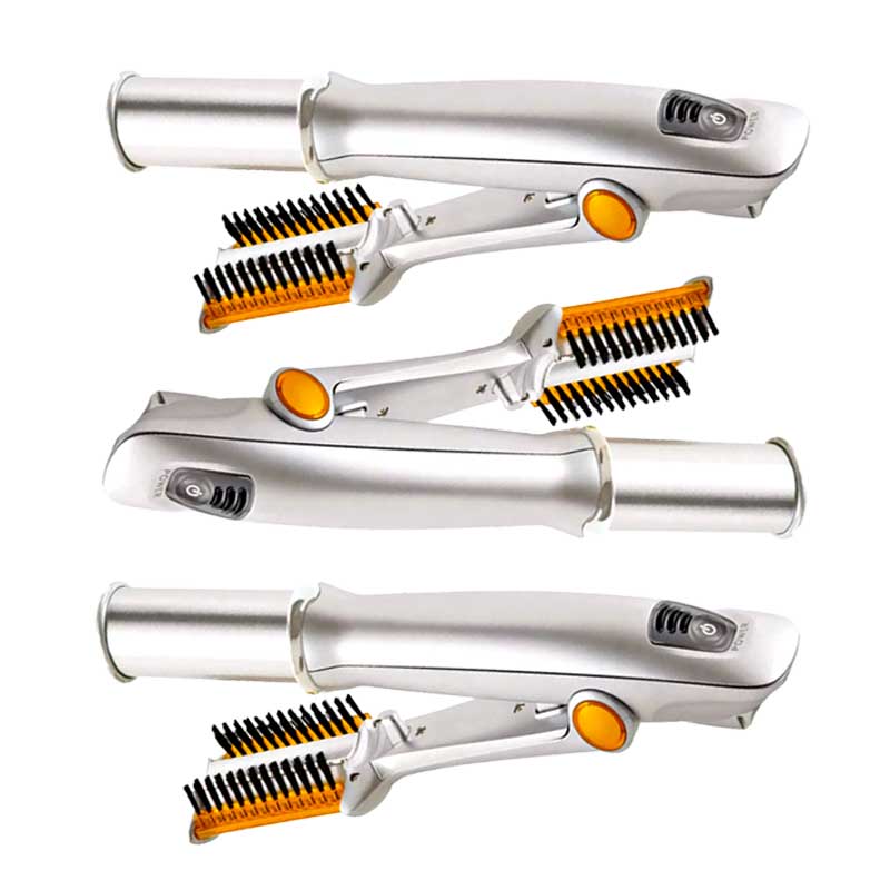 Professional 2 In 1 Rotating Iron Hair Brush For Styling, Straightening And Curling | Lersk
