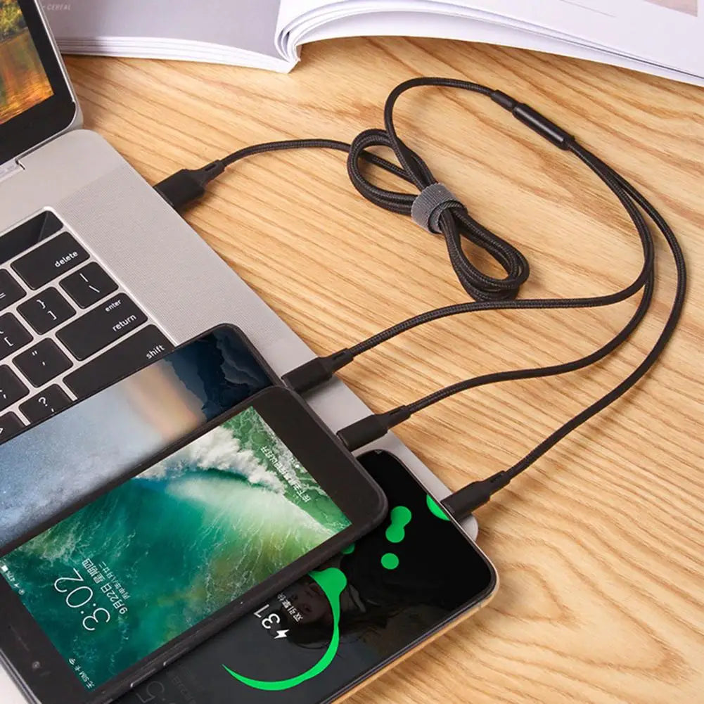 Cavo di ricarica USB 3 in 1 universale Type C Micro USB per iPhone e Xiaomi | Lersk