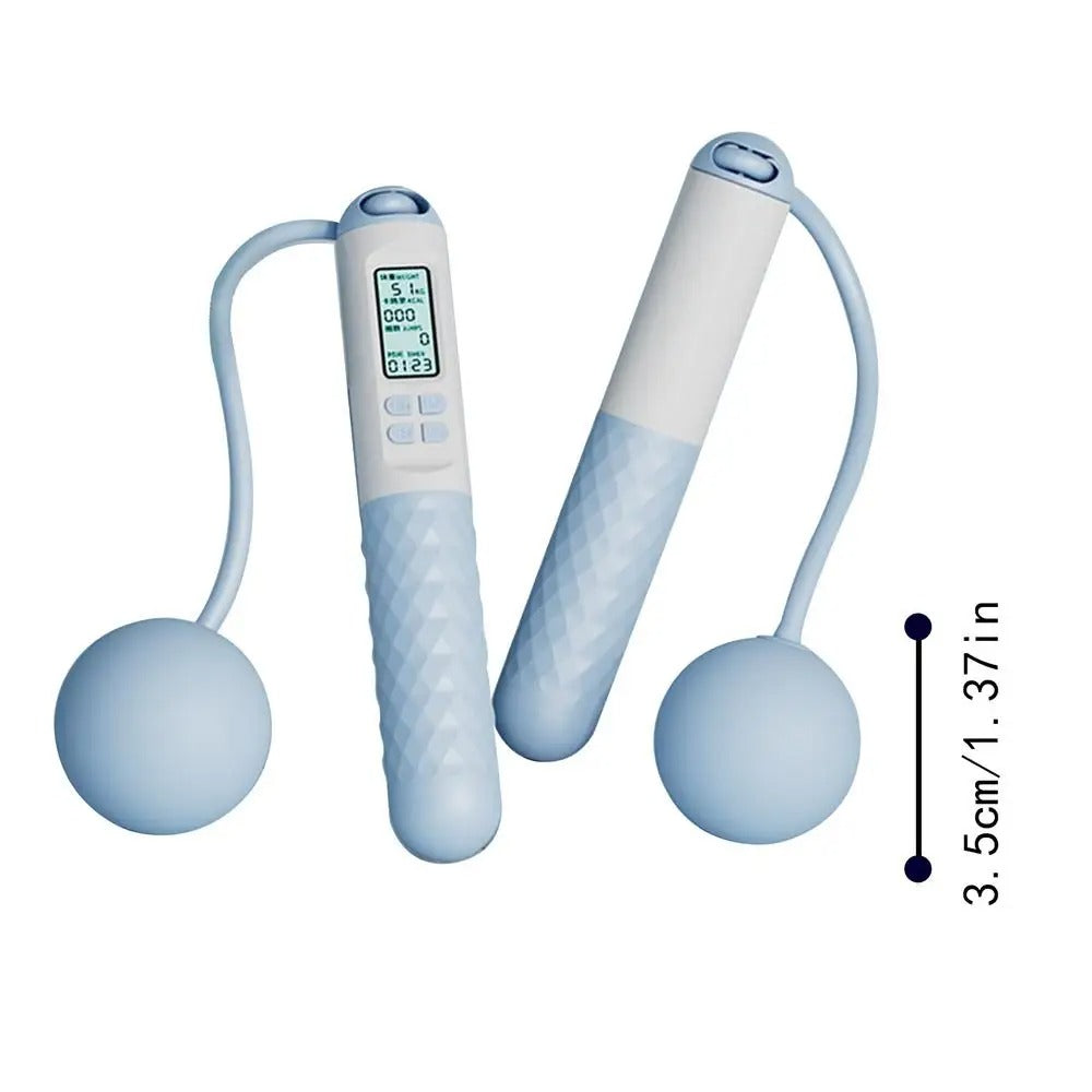 AeroFlex Weighted Cordless Jump Rope with Digital Counter for Cardio Training | Lersk