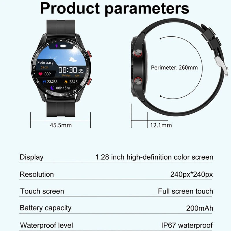 LumaPulse Pro Waterproof Smartwatch with ECG and SpO2 | Lersk