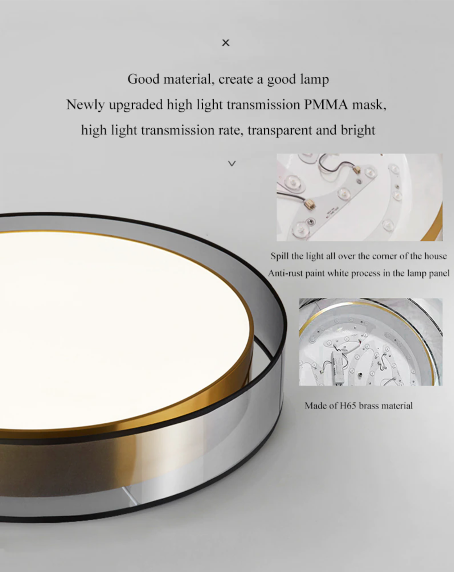 Zentra TriLight LED-Deckenleuchte zum Einbau mit drei Farben | Lersk