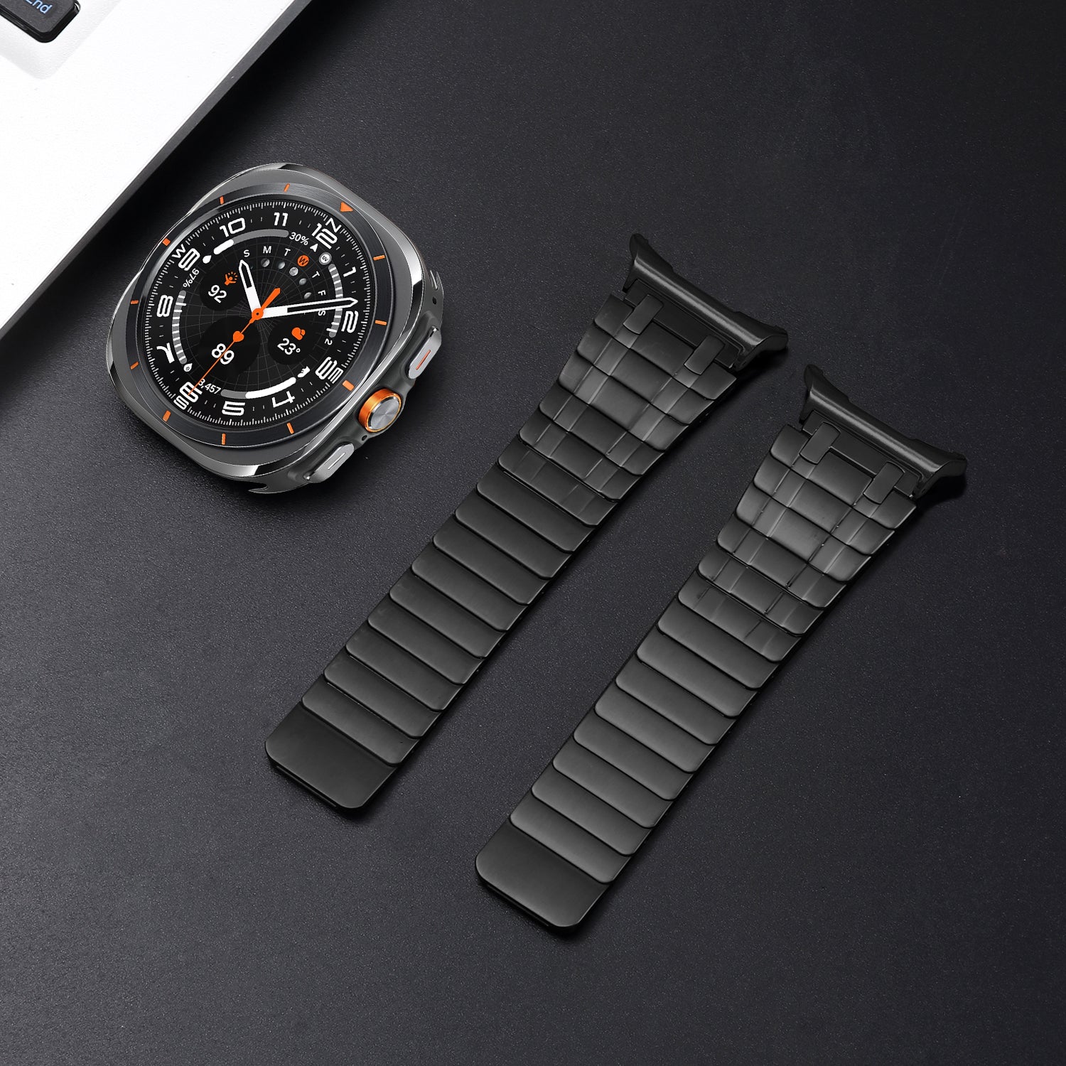 Vellaro matowa magnetyczna bransoleta ze stali nierdzewnej do Samsung Watch 7 Ultra | Lersk