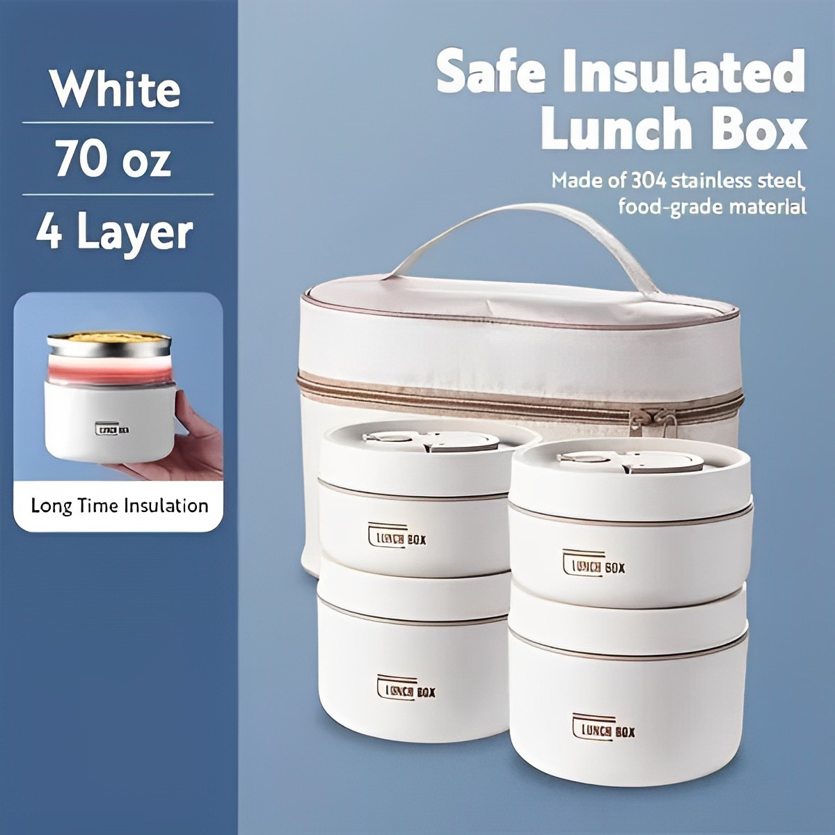 Rita Insulated Lunch Box Keeps Food Warm On The Go For Busy Professionals | Lersk