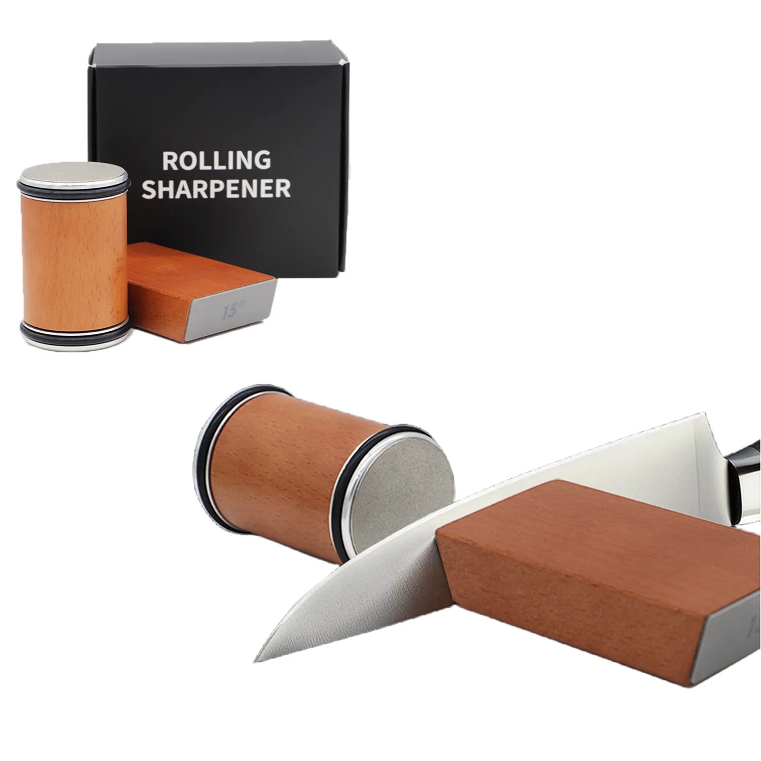 Diamond Knife Sharpener Magnetic Rolling For Home Cooks | Lersk