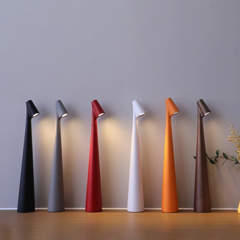 Nordic Minimalist Cordless Table Lamp Rechargeable Soft Warm LED For Small Spaces | Lersk