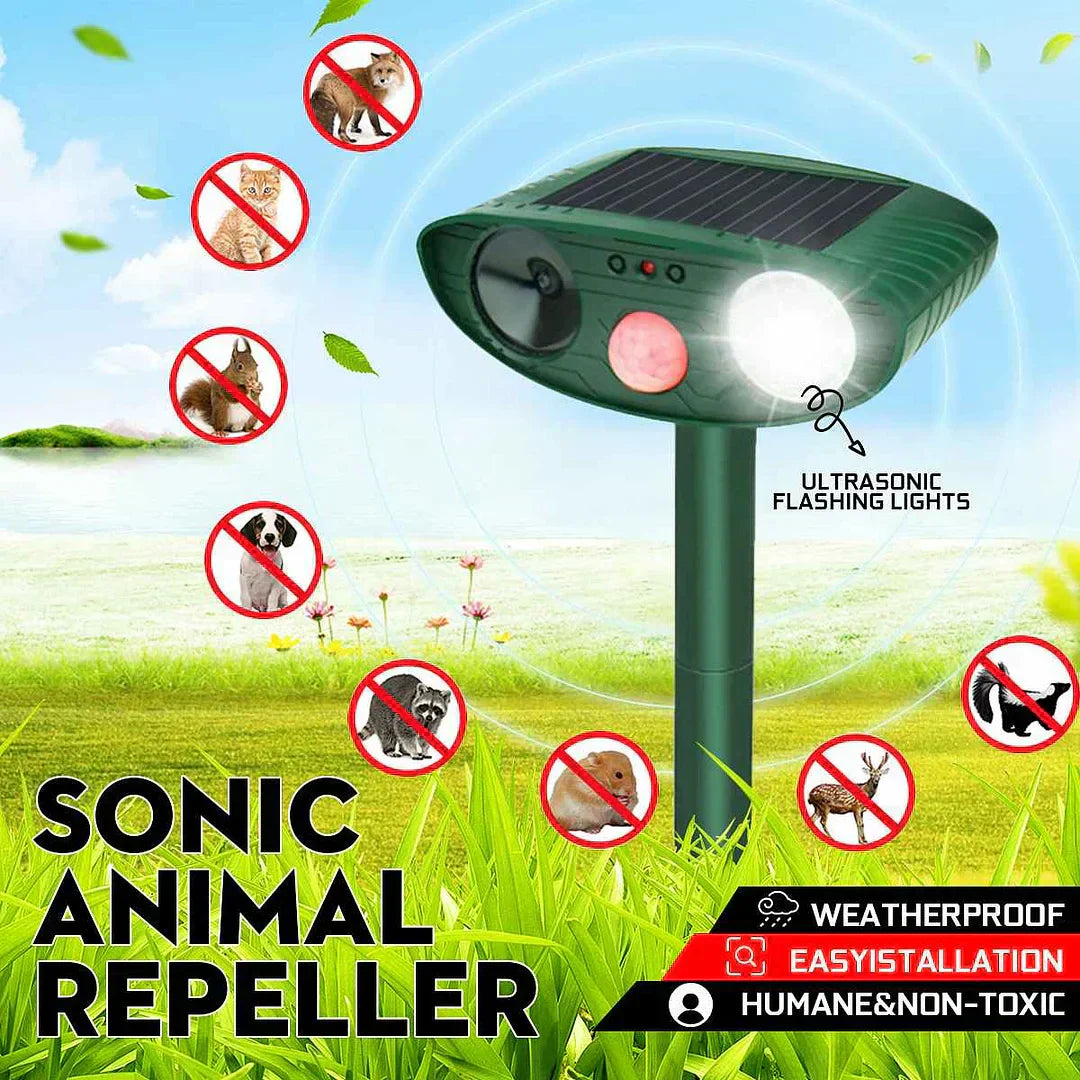 VerdeGuard Solar Ultrasonic Deer Deterrent Motion Activated | Lersk