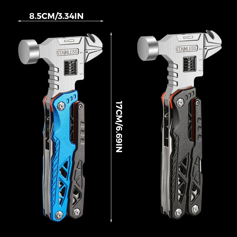 Multifunctional Stainless Steel Folding Body Ball Hammer For Daily Tasks And Adventures | Lersk