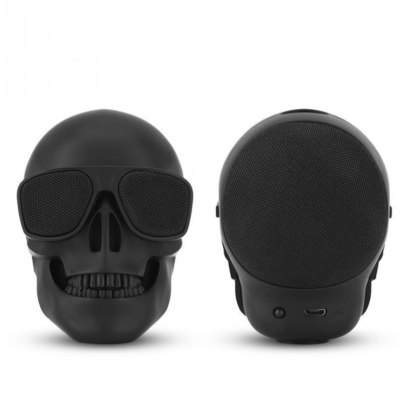 VexTone Skull Bluetooth stereo reproduktor v černém provedení | Lersk