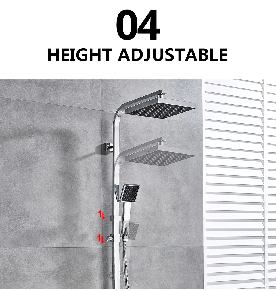 Nyra Dual Mixer Rain Shower System With Handheld Spray Easy Install | Lersk