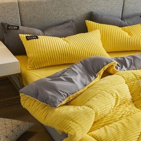 Set di biancheria da letto in velluto di ciniglia spesso per comfort e calore accoglienti in ogni stagione | Lersk