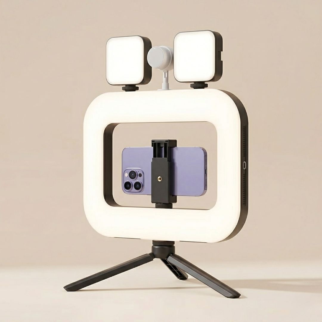 Luce ad Anello LED Portatile per Fotografia Mobile e Streaming | Lersk