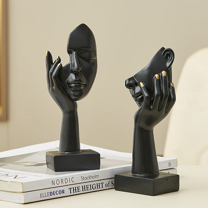 LumaMask Abstrakte Wanddekoration Moderne Masken-Skulptur Kunst
