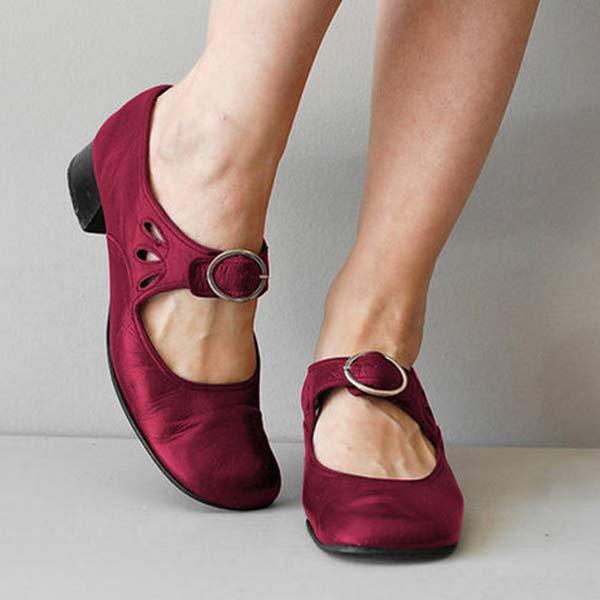 Monique's Orthopedic Leather Sandals With Buckle For Women | Lersk