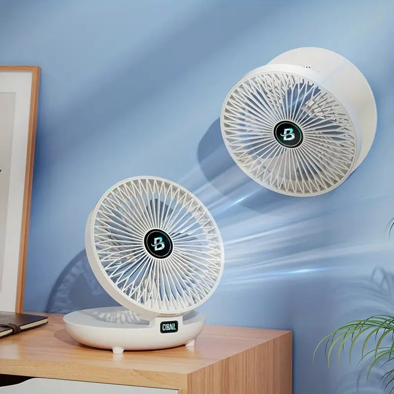 WallBreeze | Ventilatore da parete portatile USB, silenzioso per la casa | Lersk