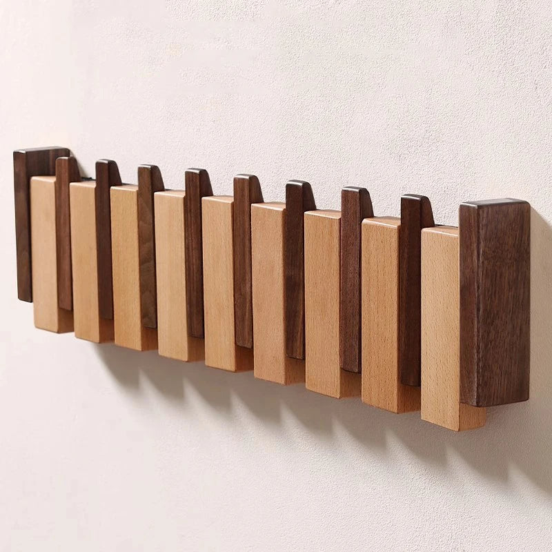 Handgefertigter Klavier-Garderobenständer Luxuriöser Holz-Organizer für Zuhause | Lersk