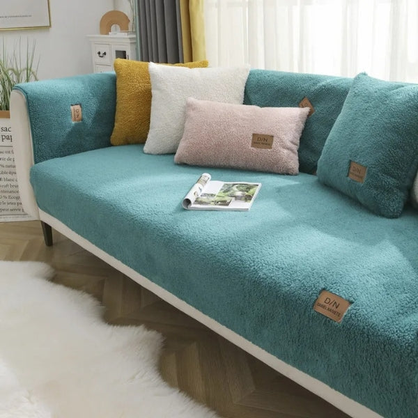 Plush Sherpa Waterproof Washable Cover For Sofa Beds | Lersk