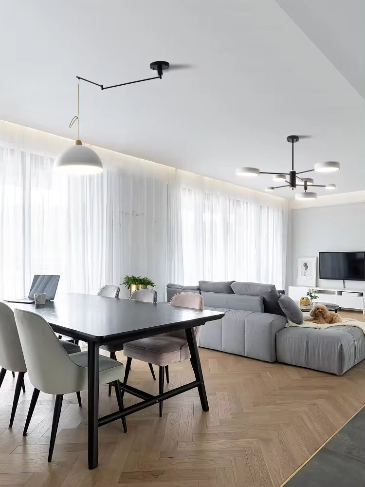 ContemporaryGleam Nastavitelný Osvětlovací Přístroj s Ovládáním Jasnosti pro Moderní Domovy | Lersk