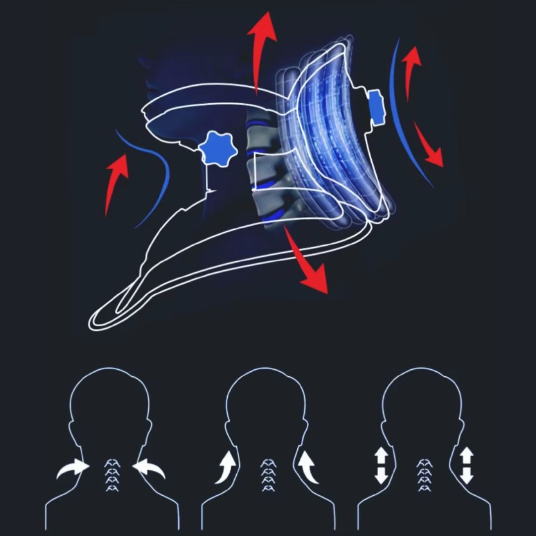 AlignEase Adjustable Neck Traction Device For Pain Relief | Lersk