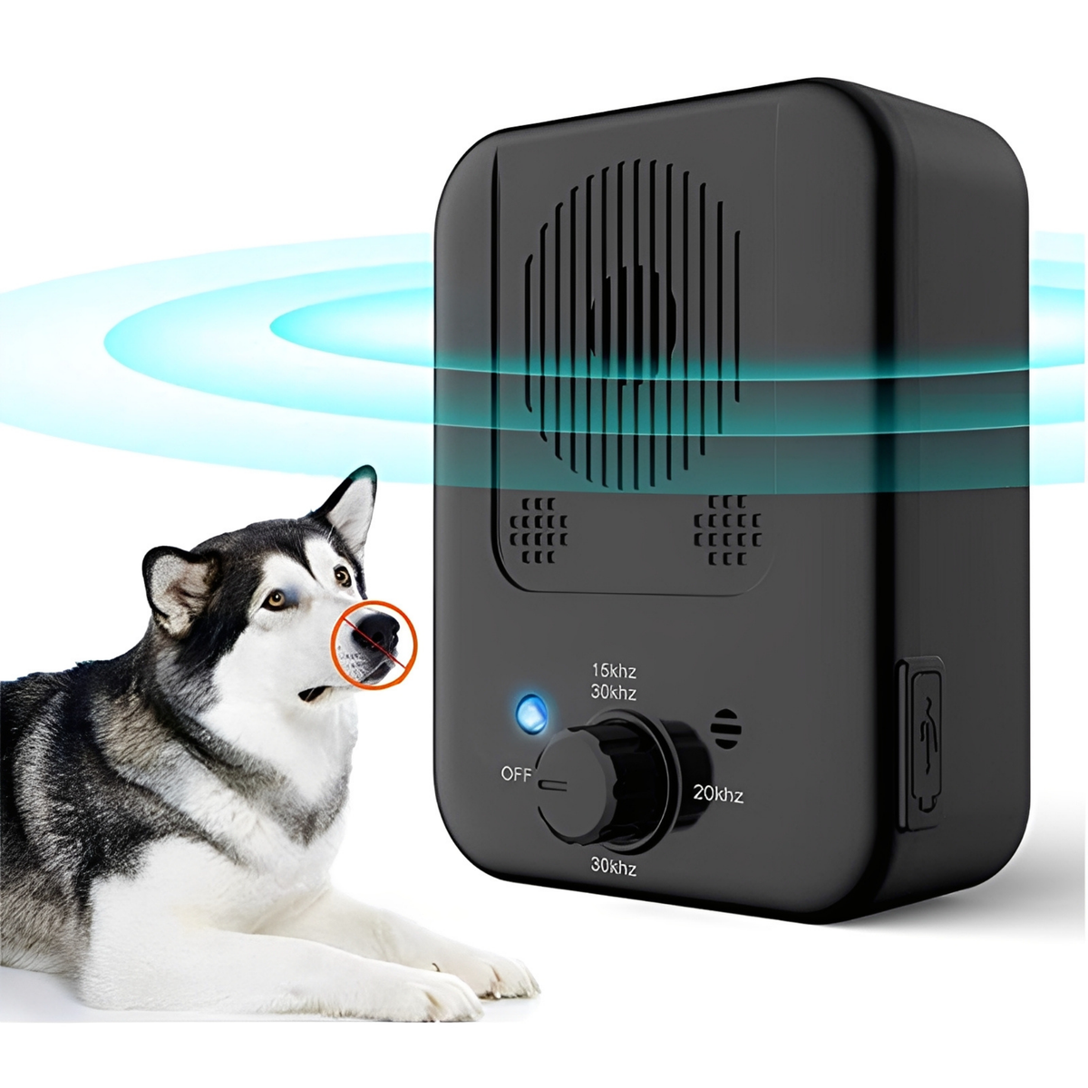 Portable Ultrasonic Bark Control for Dogs Safe Training at Home and Walks