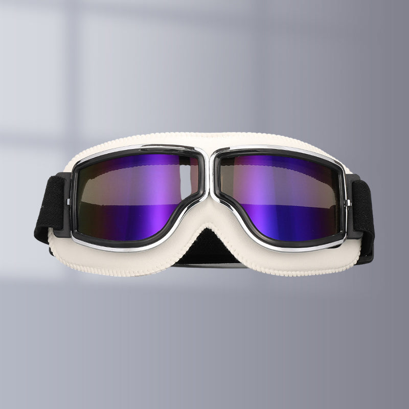 RoadRider Vintage Motorcycle Goggles With Interchangeable Lenses And Comfort Padding | Lersk