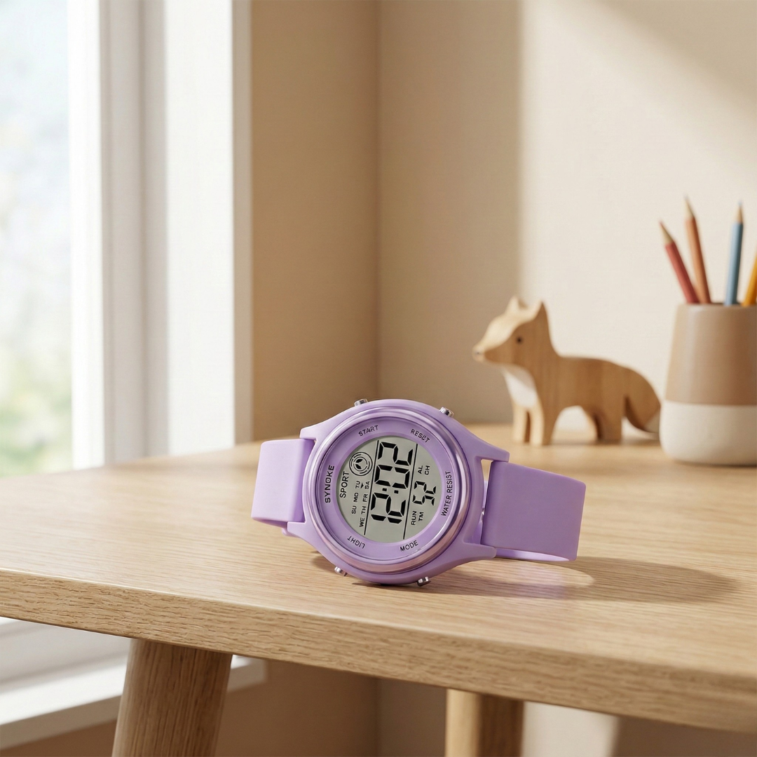 Wstrząsoodporny smartwatch dla dzieci z kolorowym wyświetlaczem i aktywnym stylem życia | Lersk