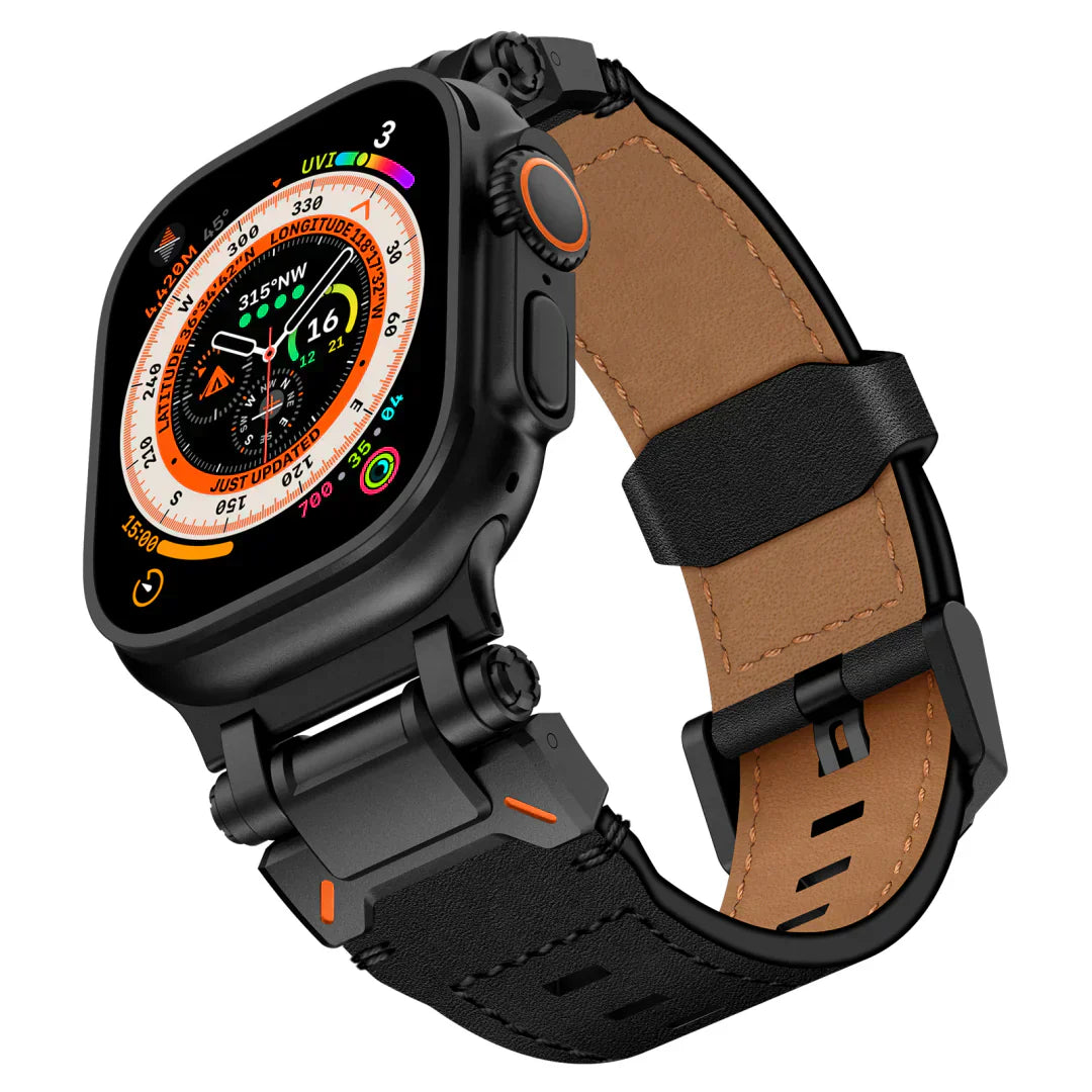 Kenvor Leather Strap with Titanium Connector for Apple Watch | Lersk