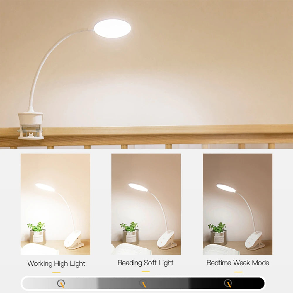 Wireless Bedside Clip On Lamp For Bed Frames Desks And Anywhere With Easy On Off Switch | Lersk