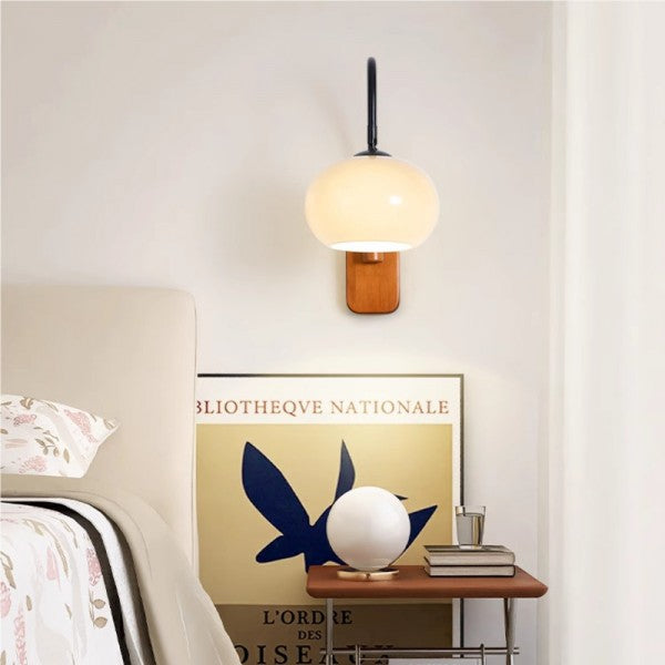 Asterra Persimmon Glass Rotating Swivel Wall Light | Lersk