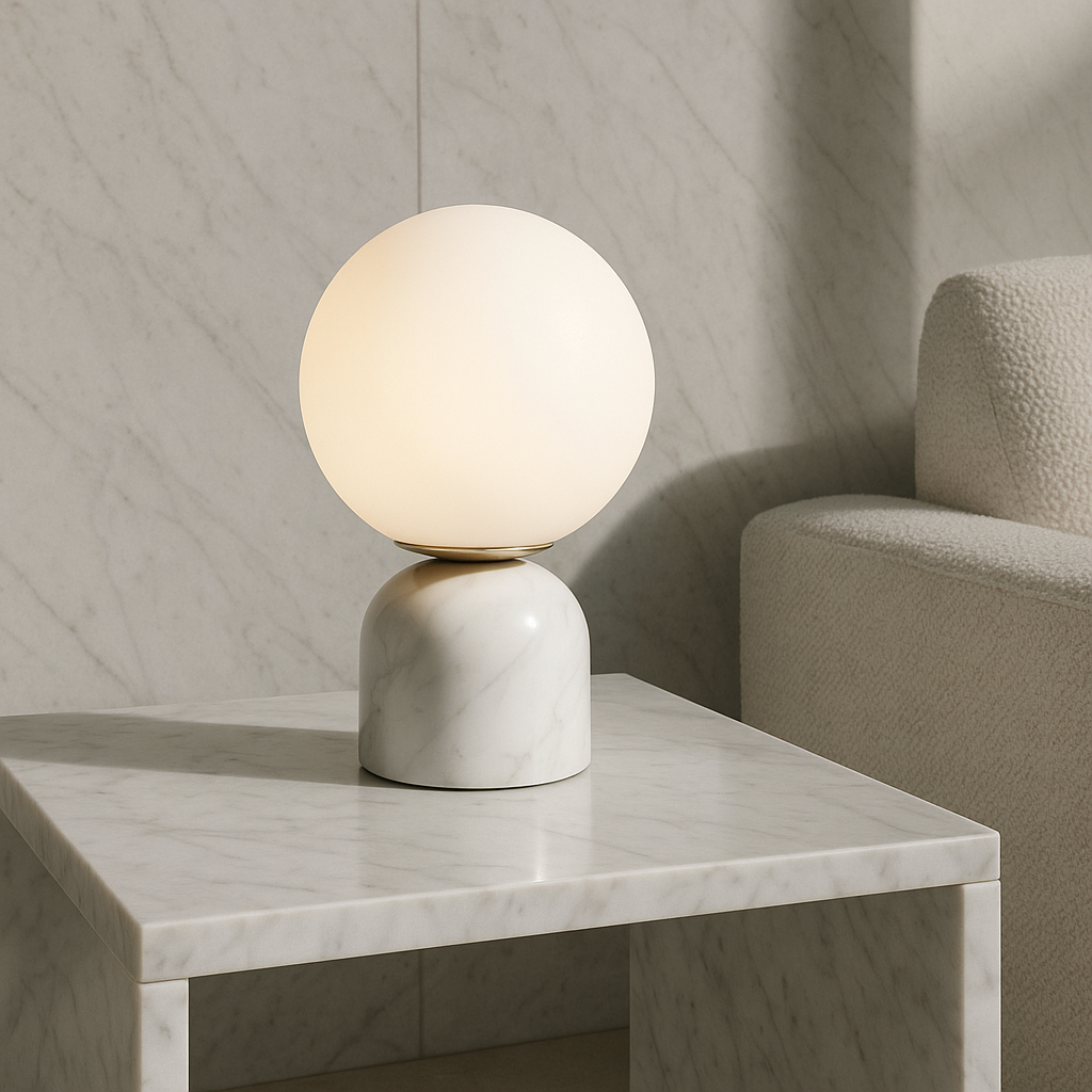 Mramorová lampa minimalistické dekorativní osvětlení do každé místnosti | Lersk
