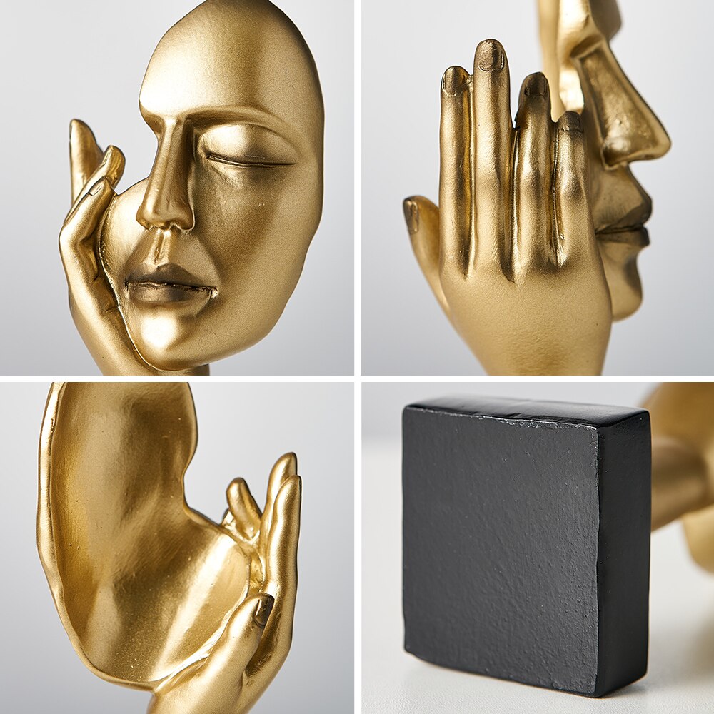 LumaMask Abstrakte Wanddekoration Moderne Masken-Skulptur Kunst