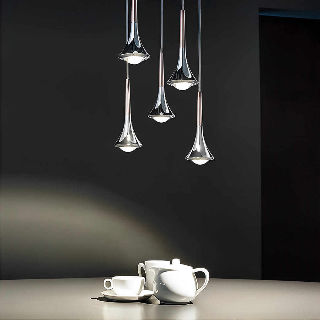 Suspension Aurelia AquaDrop avec lumière d'ambiance douce pour espaces de vie modernes | Lersk