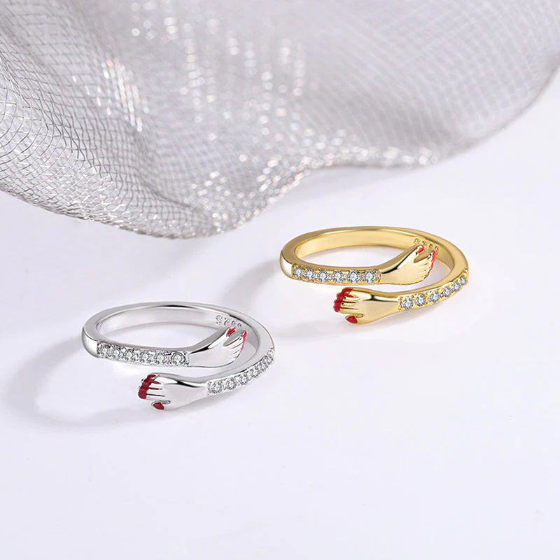 Hug Ring – Bestes Geschenk für geliebte Menschen, ein einfaches und dennoch elegantes Accessoire, das Bindung und Dankbarkeit feiert | Lersk