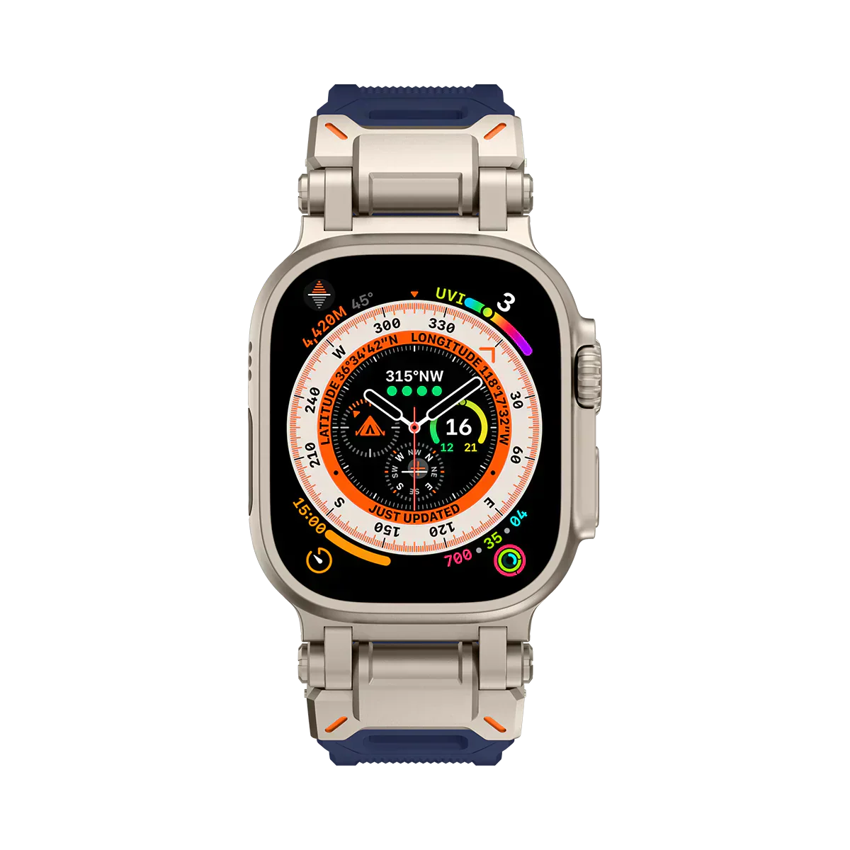 Meron Titanium-Head Silicone Band for Apple Watch | Lersk