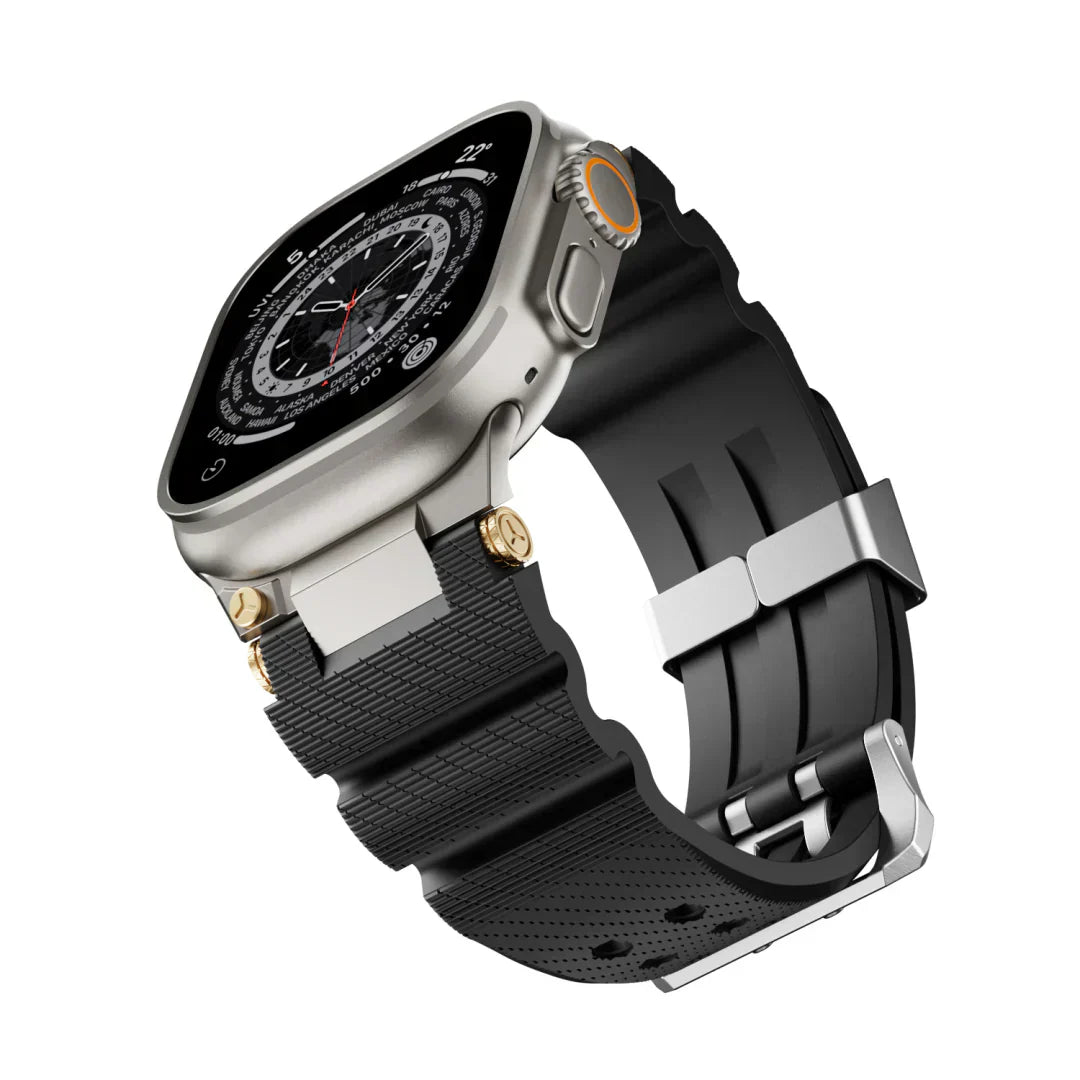 ArloGear silikonový řemínek v mechanickém stylu pro Apple Watch