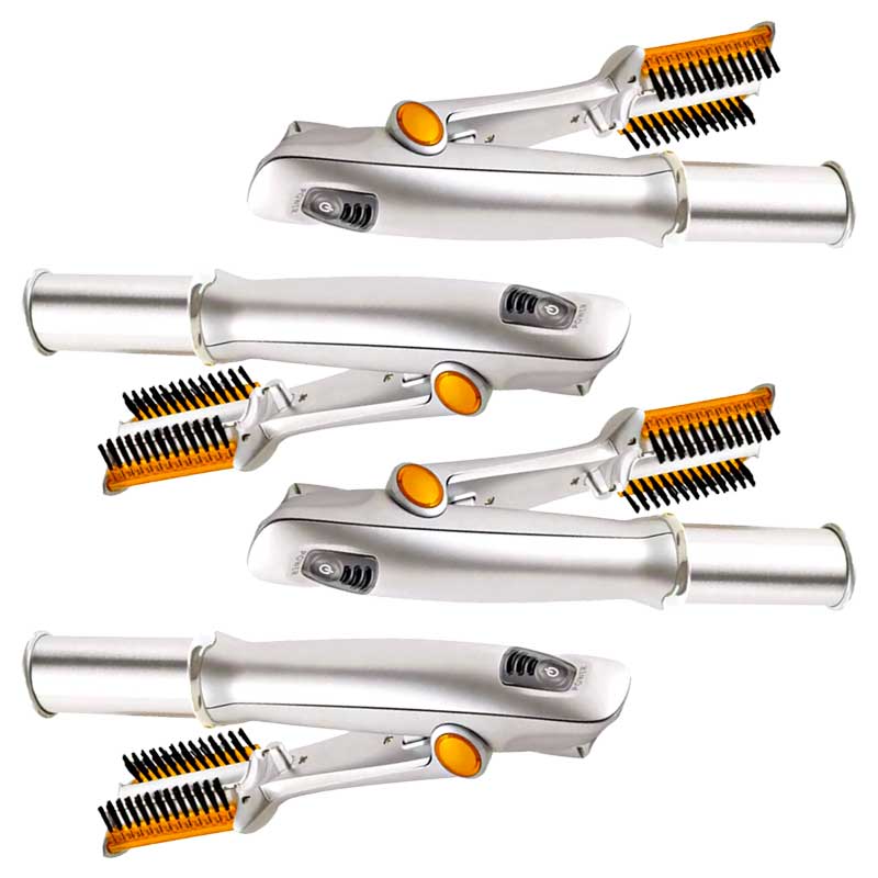 Professional 2 In 1 Rotating Iron Hair Brush For Styling, Straightening And Curling | Lersk