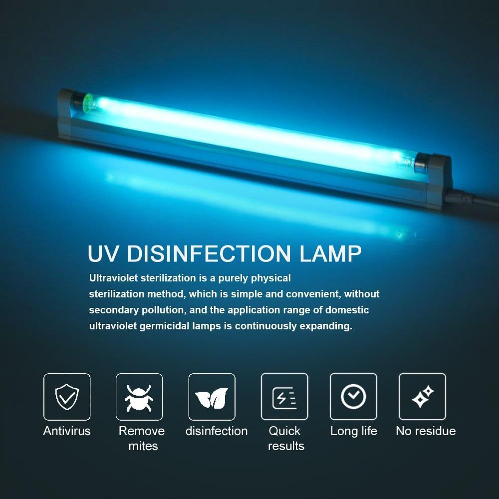 Lampe Germicide UV 8W Lampe Ultraviolet Germicide Pour Usage Domestique Sûr Et Désinfection Rapide | Lersk