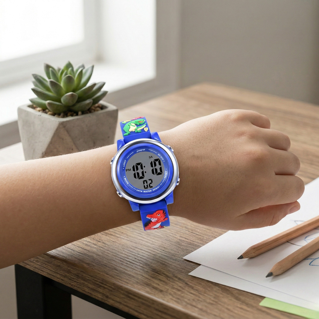 Waterproof Kids Smartwatch With Alarm For Young Learners | Lersk