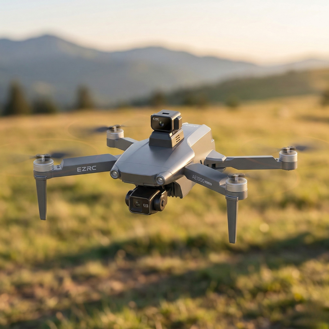 Profesjonalny dron GPS z kamerą 8K i systemem gimbala do nagrywania z powietrza | Lersk