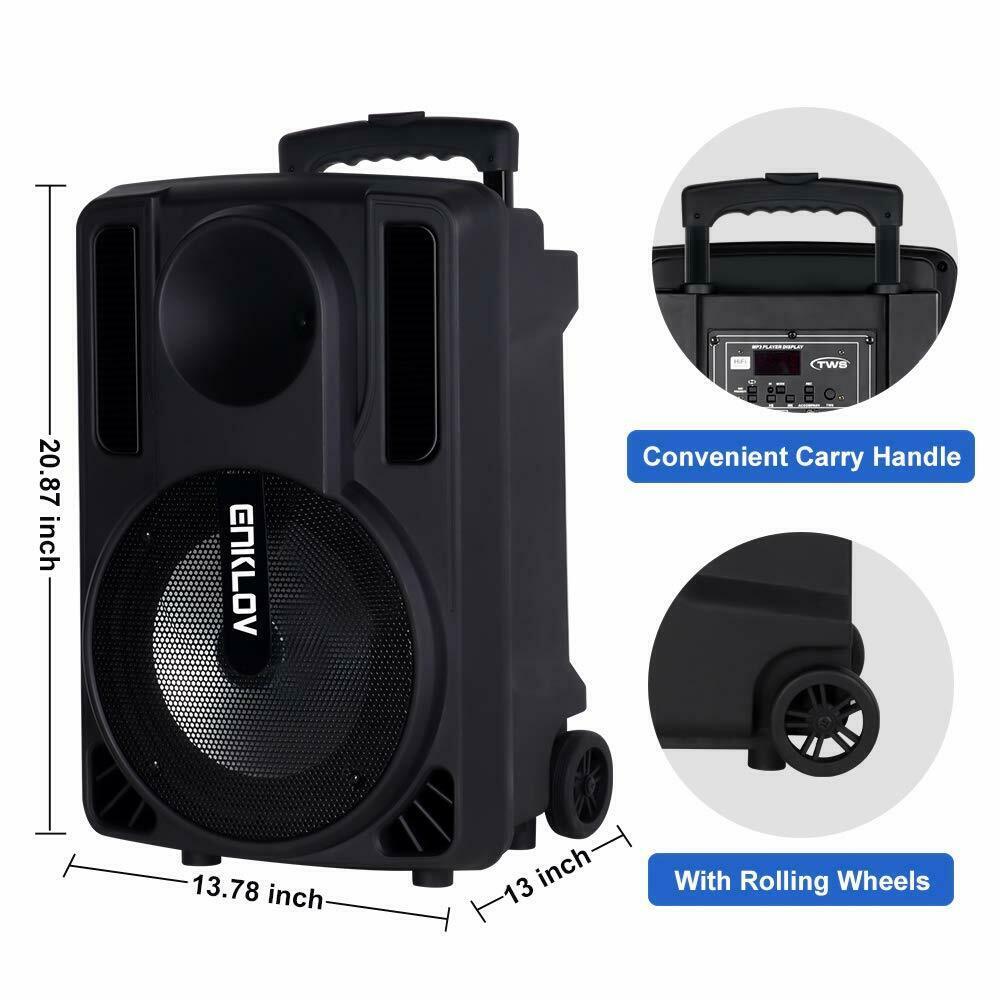 Przenośny system karaoke VibeMax z kółkami i Bluetooth | Lersk