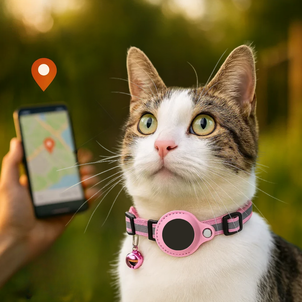 Durable Reflective Quick-Release Feline GPS Tracker Collar | Lersk