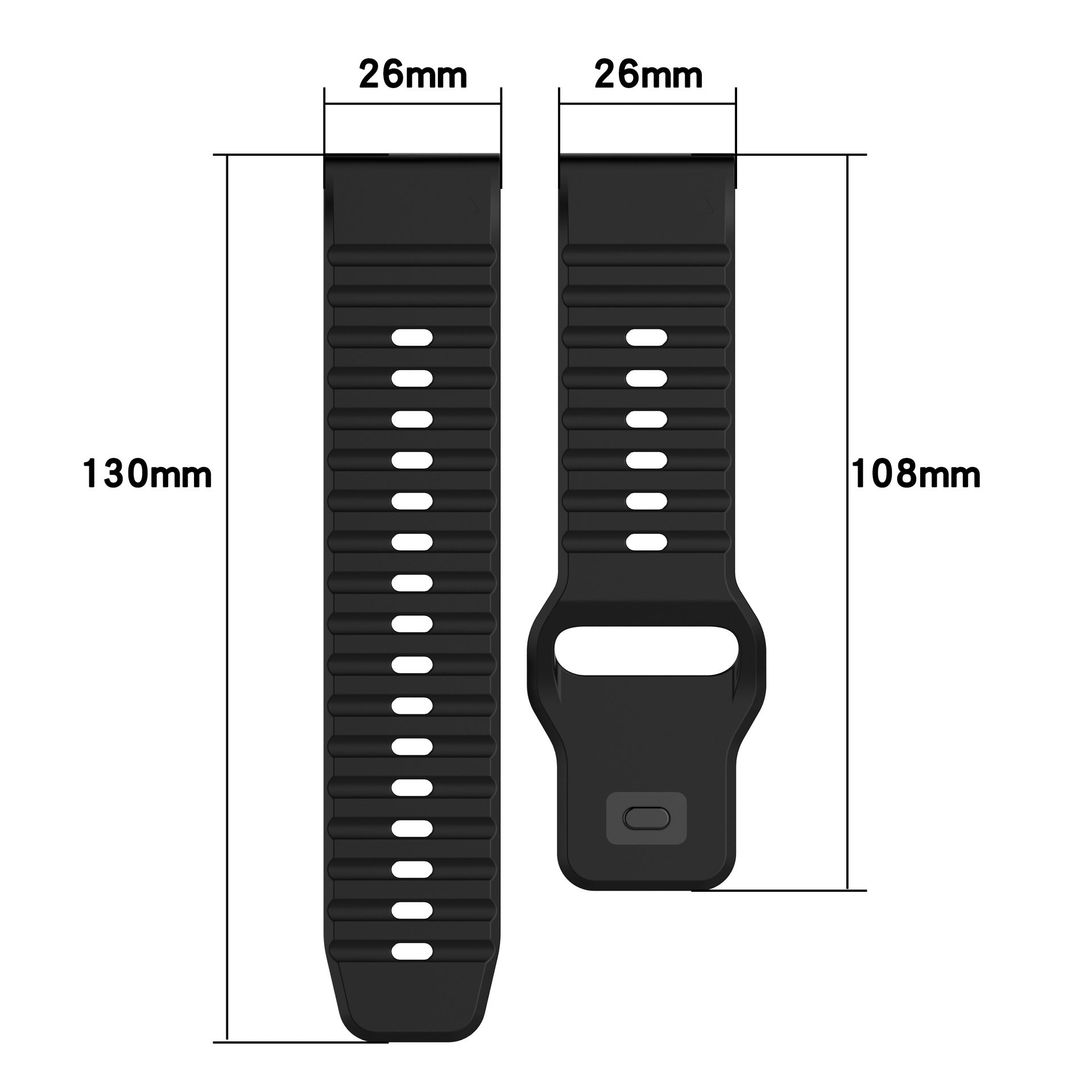 Ventro Silicone Strap for Garmin Fenix 8 7X 6X | Lersk