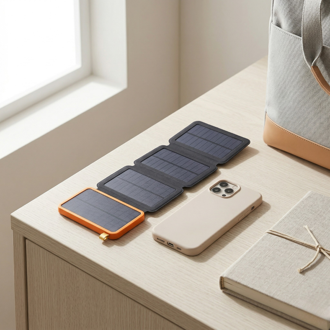 Solar-Powerbank mit Taschenlampe für Outdoor-Abenteuer | Lersk