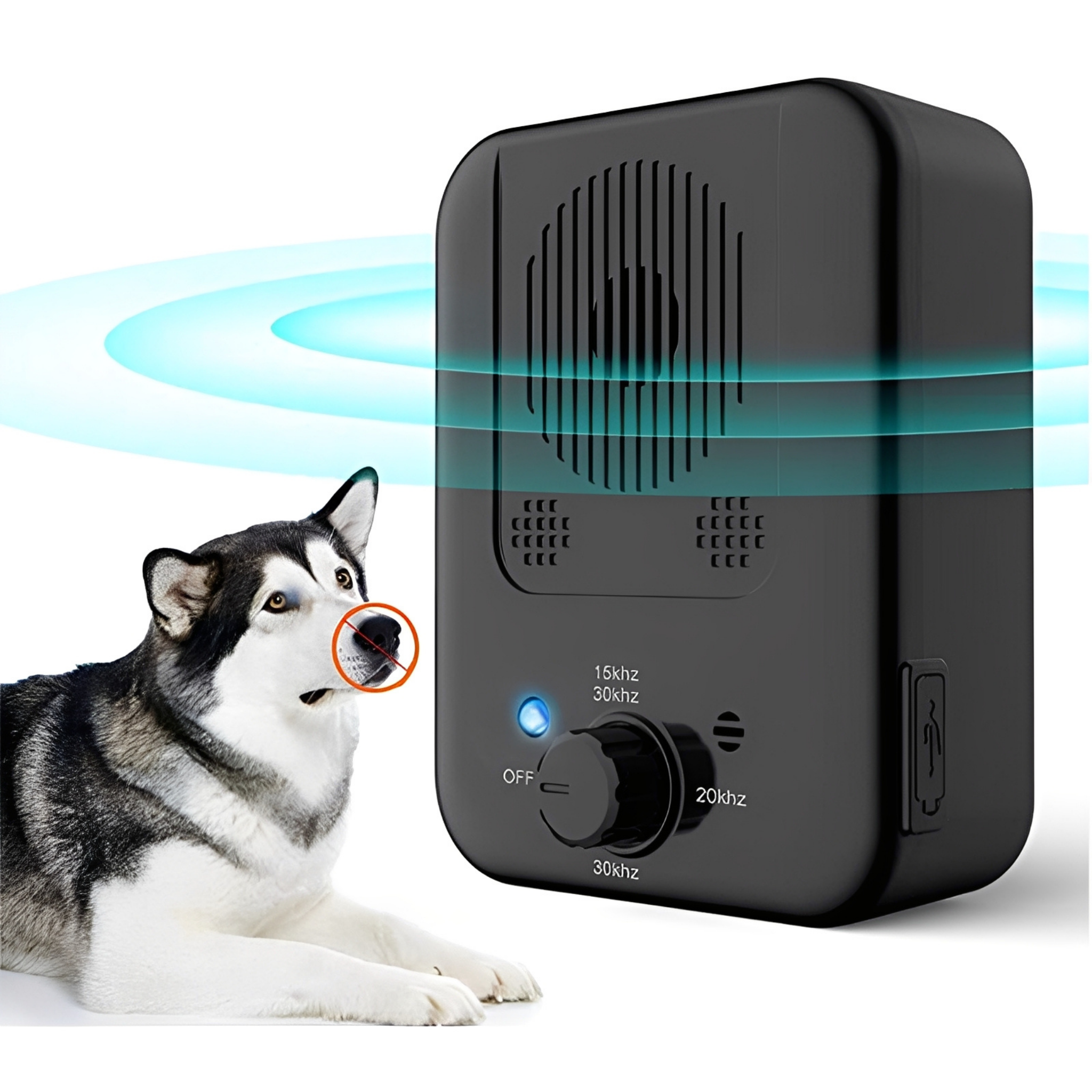 Portable Ultrasonic Bark Control for Dogs Safe Training at Home and Walks | Lersk