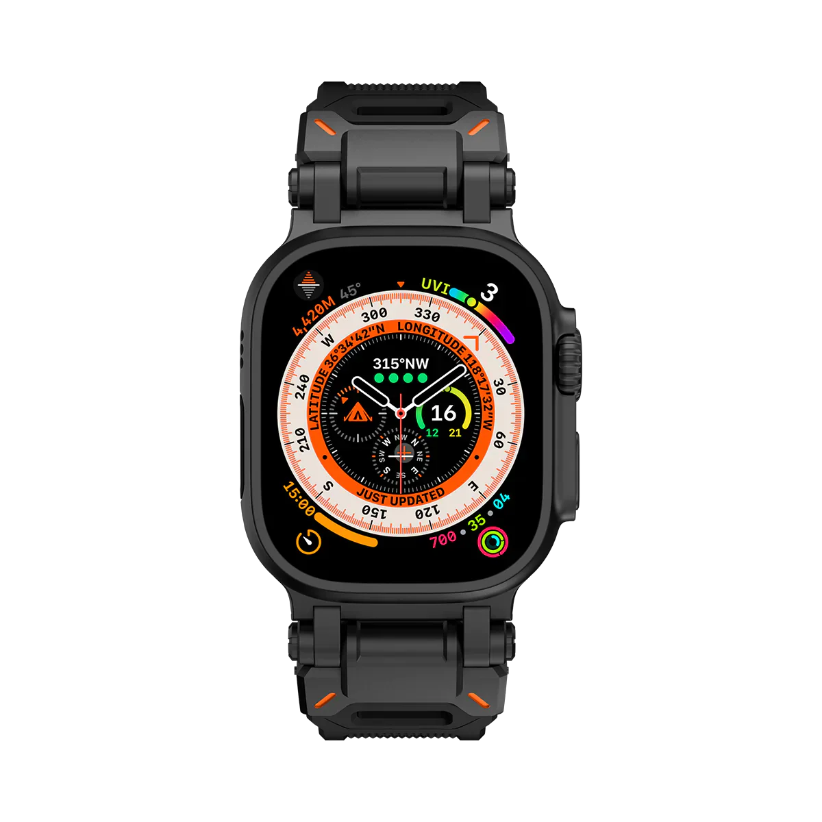 Meron Titanium-Head Silicone Band for Apple Watch | Lersk