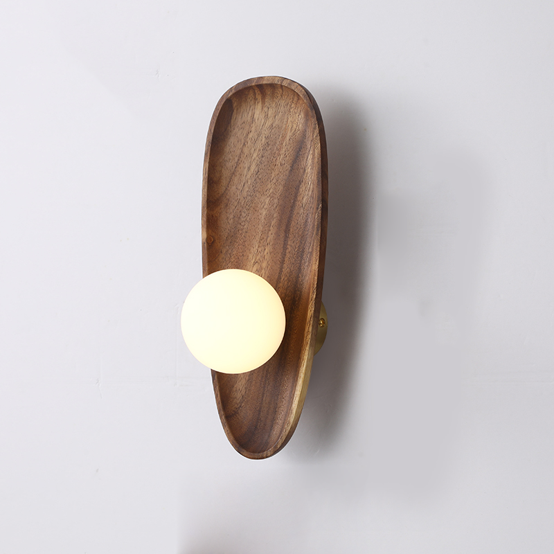 LumiVerde Natural Wood Wall Lamp for Warm Ambience | Lersk