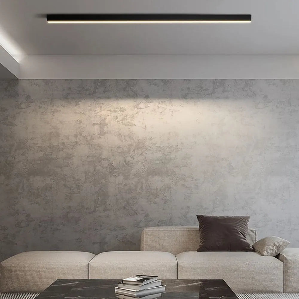 Noirline Black Linear Ceiling and Wall Light Modern | Lersk