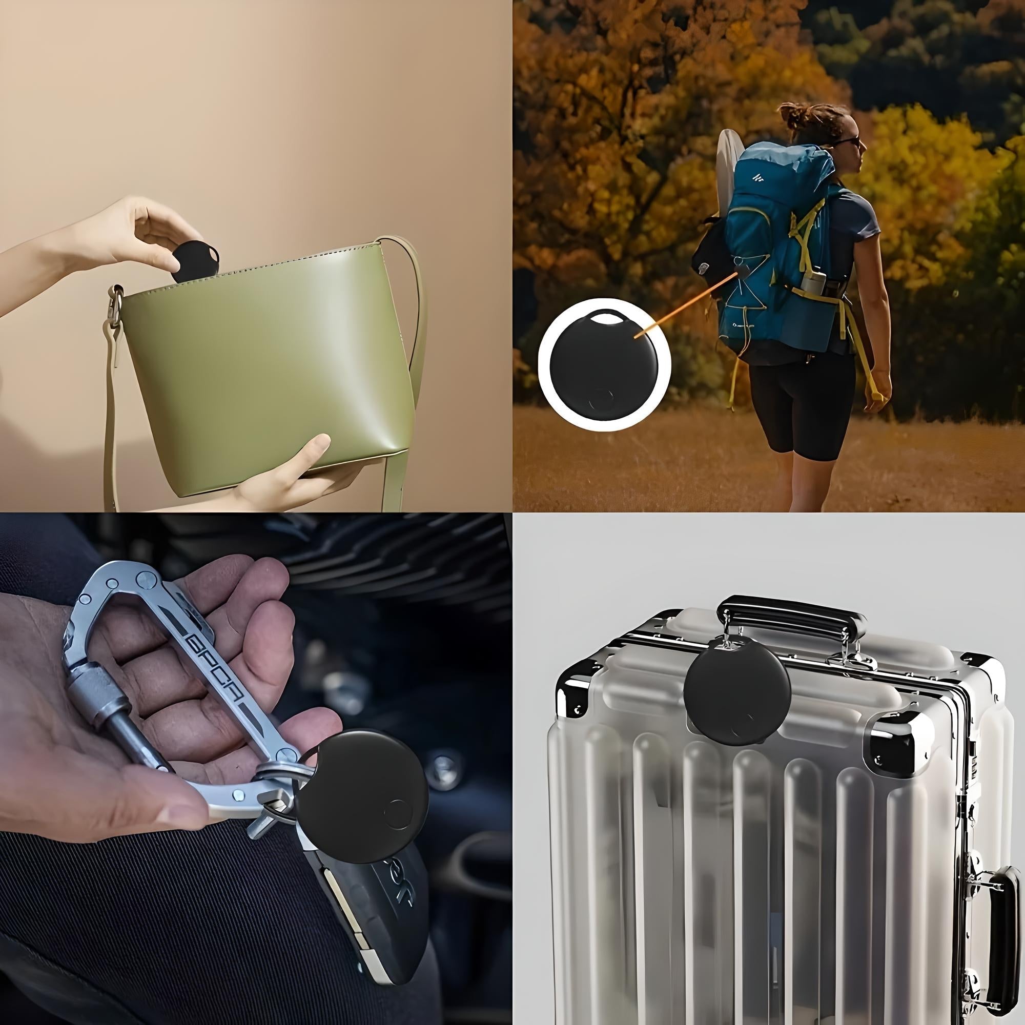 NomadTrack Kompakt Bluetooth Bagagetracker til Rejser | Lersk